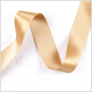 2.5 Gold Double Face French Satin Ribbon