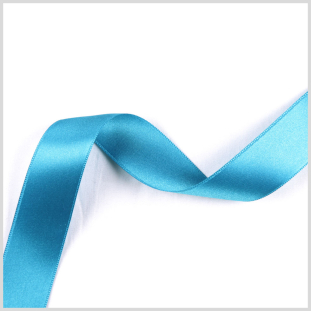 2.5 Turquoise Double Face French Satin Ribbon