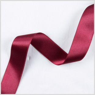 1.5 Burgundy Double Face French Satin Ribbon