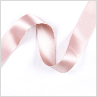 Dusty Rose Double Face French Satin Ribbon - 1