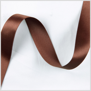 7/8 Brown Double Face French Satin Ribbon