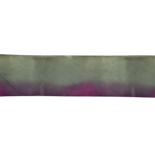 Fuchsia and Yellow Ombre Hand Dyed Silk Ribbon - 3.75