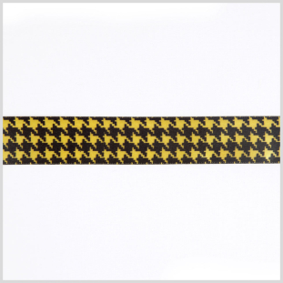 Yellow Gold Printed Satin Ribbon