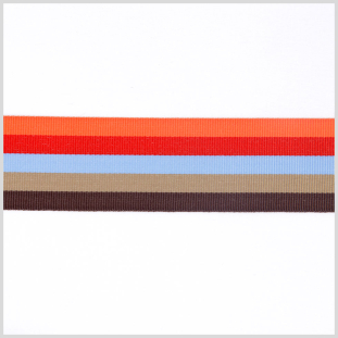Multicolor Striped Grosgrain Ribbon