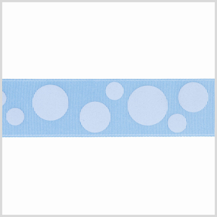 1.5 Blue/Blue Polka Dot Grosgrain Ribbon