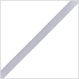 3/16 Light Gray Double Face Feather Edge Satin Ribbon