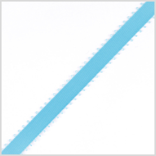 3/16 Misty Turquoise Double Face Feather Edge Satin Ribbon