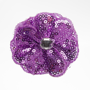 Jeweled Posey Sequin Brooch