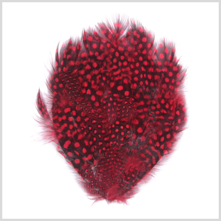 Red Guinea Feather Pad