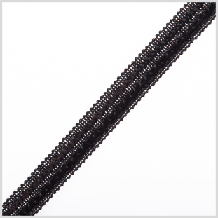 Black Velvet Sequin Ribbon - 0.5