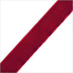 Red Stretch Velvet Ribbon - 0.875