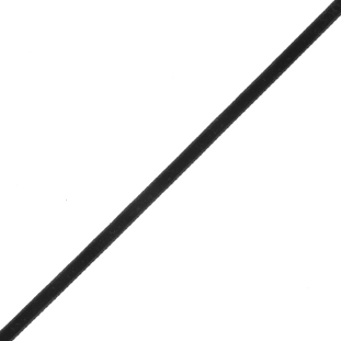 Black Single Face Velvet Ribbon - 0.125