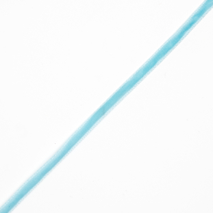 Sky Blue Single Face Velvet Ribbon - 0.125
