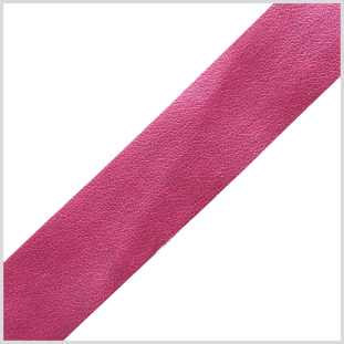 Italian Metallic Pink Plain Faux Leather Ribbon - 0.75