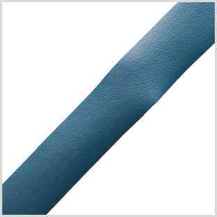 Italian Dark Turquoise Plain Faux Leather Ribbon - 0.75