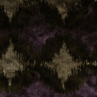 Purple Ikat Velvet