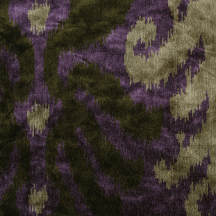 Purple Ikat Velvet