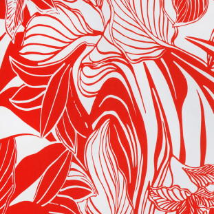 Red Floral Cotton Print
