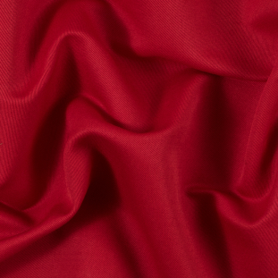 Tomato Red Double Faced Wool Twill