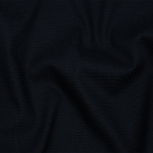 Navy Blue Solid Textured Cotton