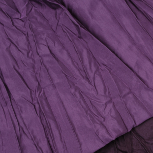Plum Crinkled Double-Faced Polyester Woven
