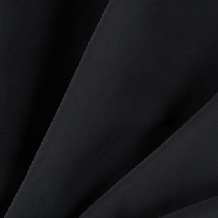 Black Solid Nylon Outerwear