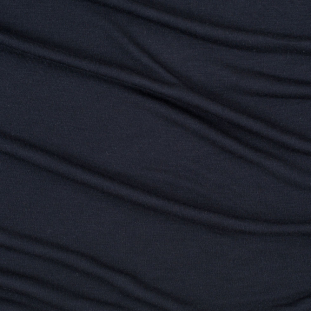 Navy Solid Tissue-Weight Silk-Blend Jersey