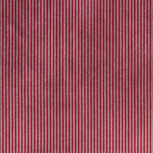 Red and Taupe Striped Velvet
