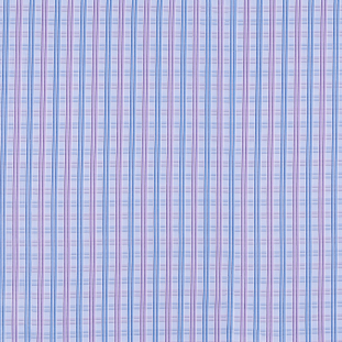 Blue & Pink Plaid Cotton Shirting