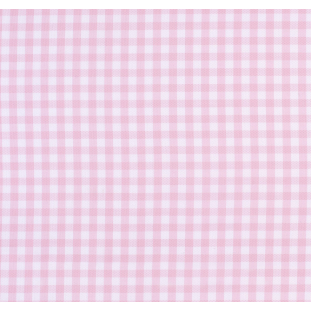 Baby Pink Textured Gingham Cotton Shirting