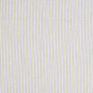 Theory Yellow and White Striped Cotton Shirting