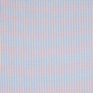 Theory Orange/Sky Blue/Purple Checkered Cotton Shirting