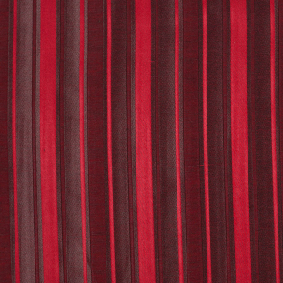 Red Satiny Textured Poly Stripes