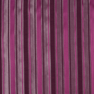 Fuchsia Satiny Textured Poly Stripes