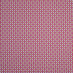 Pink and Yellow Geometric Cotton Voile Print