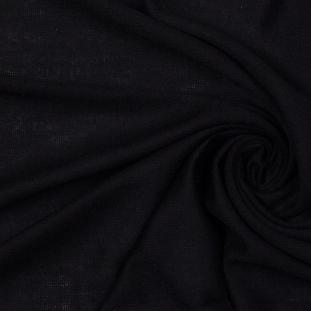 Famous NY Designer Black Tissue-Weight Viscose Jersey