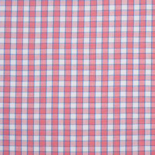 Cotton Candy Pink and Blue Checked Handwoven Cotton