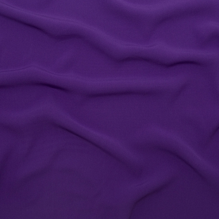Oscar de la Renta Prism Violet Double-Face Silk Crepe