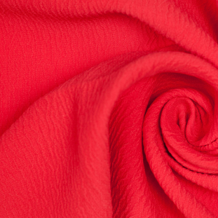 Oscar de la Renta High Risk Red Silk-Wool Textured Woven