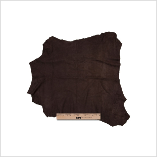 Small Coffee Bean Brown Goat Suede