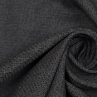 Italian Light Gray Stretch Wool Suiting