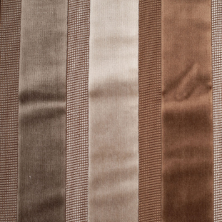 Turkish Brown/Gray Striped Velvet