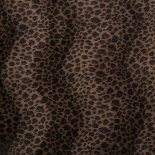 Medal Bronze Leopard Printed Faux Fur