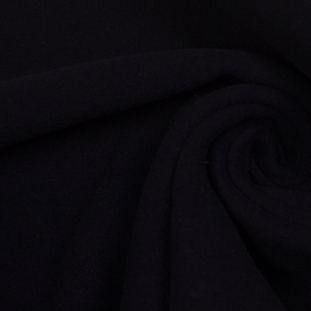Dark Navy Double-Faced Angora Wool Fleece