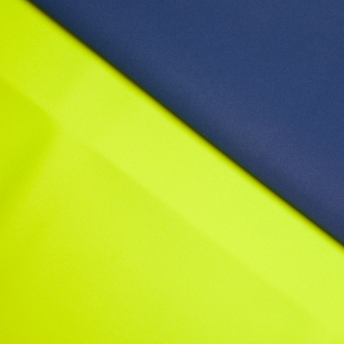 Twilight Blue/Lime Double-Faced Neoprene/Scuba Fabric