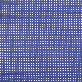 Primary Blue Solid Vinyl With Perforated Squares