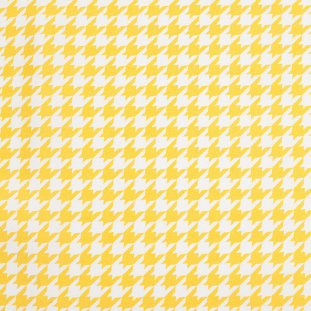Spectra Yellow Houndstooth Satin Faced Twill