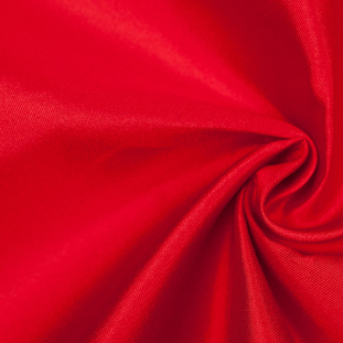 Lollipop Red Silk-Wool Satin Faced Twill