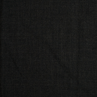 Charcoal Doubled-Faced Wool-Polyester Crepe