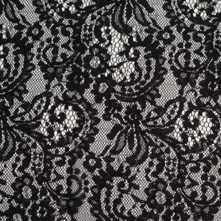 Black Re-Embroidered Lace